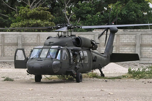 Hélicoptère UH60 Blackhawk US Army Haïti