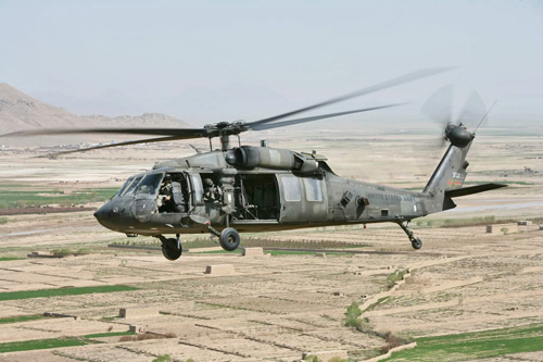 UH60 Blackhawk en Afghanistan