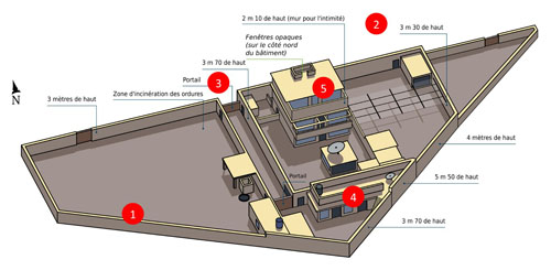 Plan de la résidence de Ben Laden