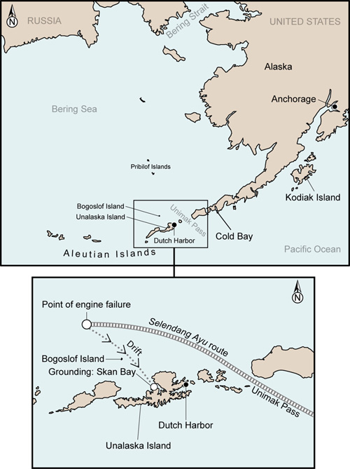 Accident du pétrolier Selendang Ayu en Alaska