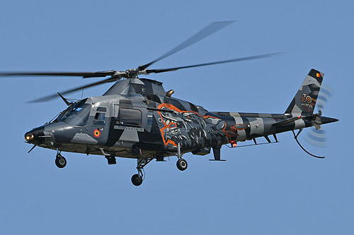 Hélicoptère A109 Razzle Blades de l'Armée belge