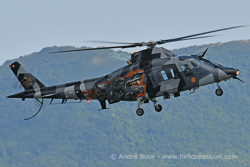 Hélicoptère A109 Razzle Blades de l'Armée belge