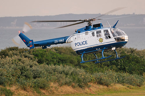 Hélicoptère BO105 ZS-HNZ de la Police d'Afrique du Sud