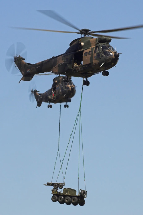 Hélicoptère Oryx de l'armée de l'Air sud-africaine (SAAF)