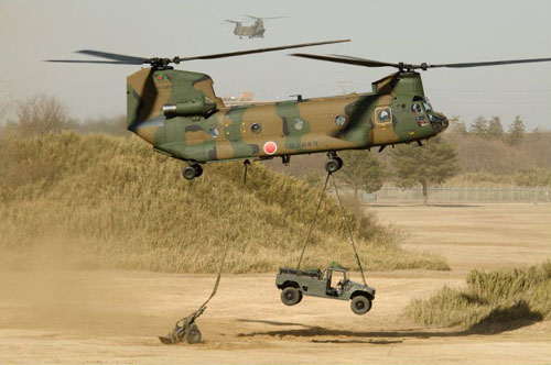 Hélicoptère CH47 Chinook JGSDF