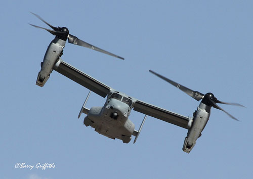 Hélicoptère à rotors basculants V22 Osprey des US Marines