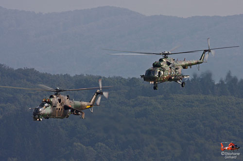 Hélicoptères MI24 et  MI17