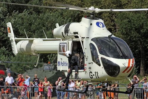 Hélicoptère MD900 de la Police belge