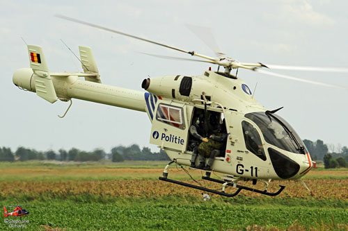 Hélicoptère MD900 de la Police belge