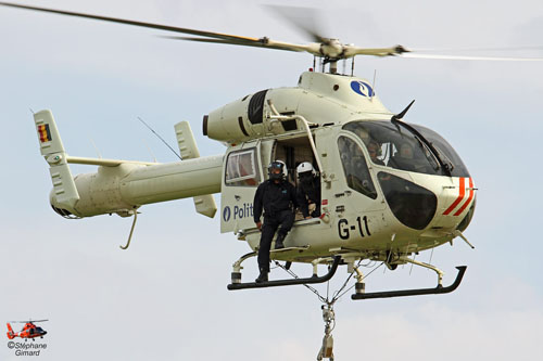 Hélicoptère MD900 de la Police belge