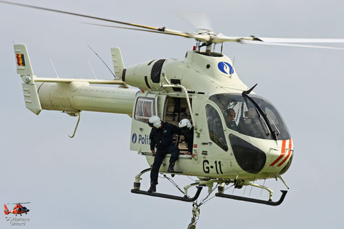 Hélicoptère MD900 de la Police belge