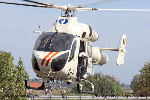 Hélicoptère MD900 de la Police belge