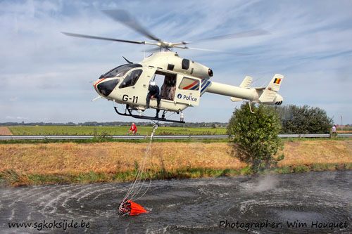 Hélicoptère MD900 de la Police belge