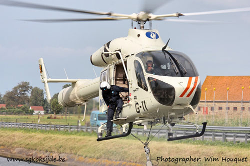 Hélicoptère MD900 de la Police belge