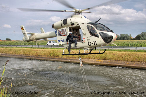 Hélicoptère MD900 de la Police belge