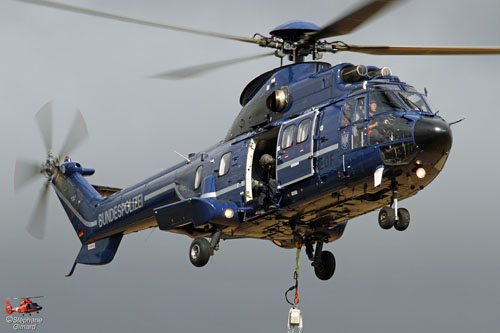 Hélicoptère AS332 SuperPuma de la Bundespolizei allemande