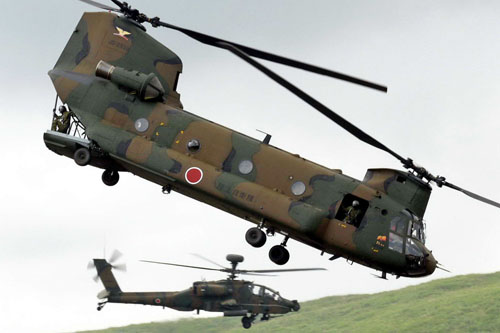 Hélicoptère CH47 Chinook JGSDF