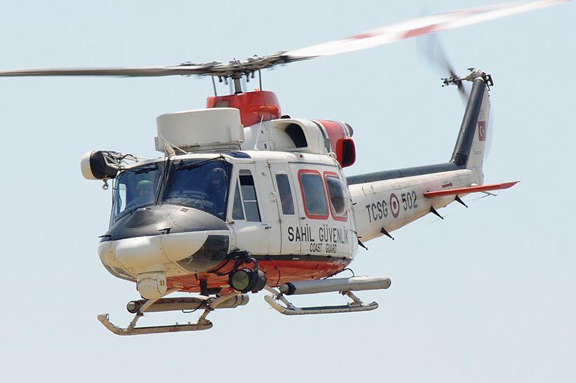 Hélicoptère AB412 des gardes-côtes turcs