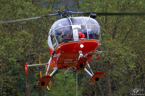 Hélicoptère Alouette III HB- XOF d'AIR GLACIERS