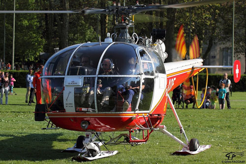 Hélicoptère Alouette III HB- XOF d'AIR GLACIERS