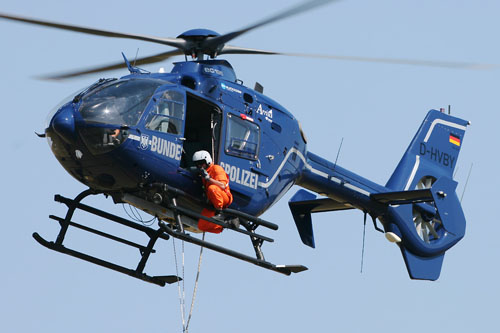 Hélicoptère EC135 de la BundesPolizei allemande