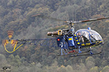 Hélicoptère SA315 Lama HB-ZGP d'Alpinlift Helikopter