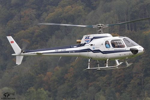 Hélicoptère AS350 Ecureuil HB-ZHO d'Heli Partner