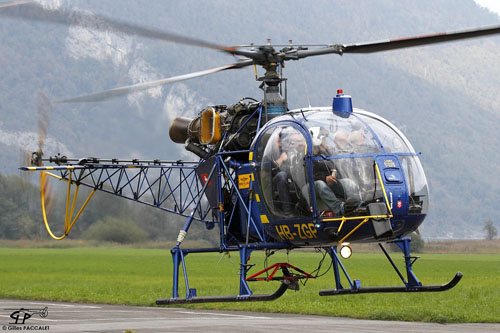 Hélicoptère SA315 Lama HB-ZGP d'Alpinlift Helikopter