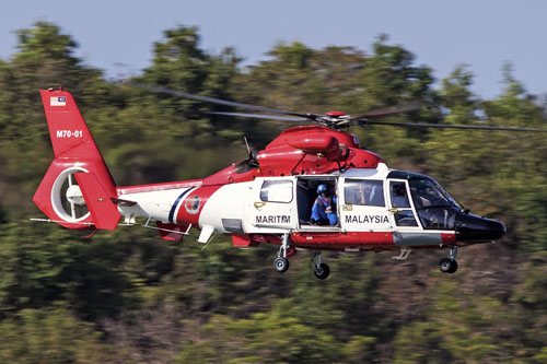 Hélicoptère AS365 N3 Dauphin M70-01 de l'Armée de Malaisie