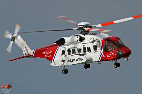 Hélicoptère S92 HM Coastguard G-MCGZ