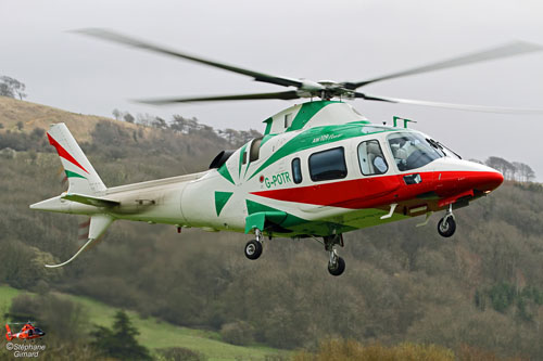 Hélicoptère AGUSTA WESTLAND AW109E G-POTR