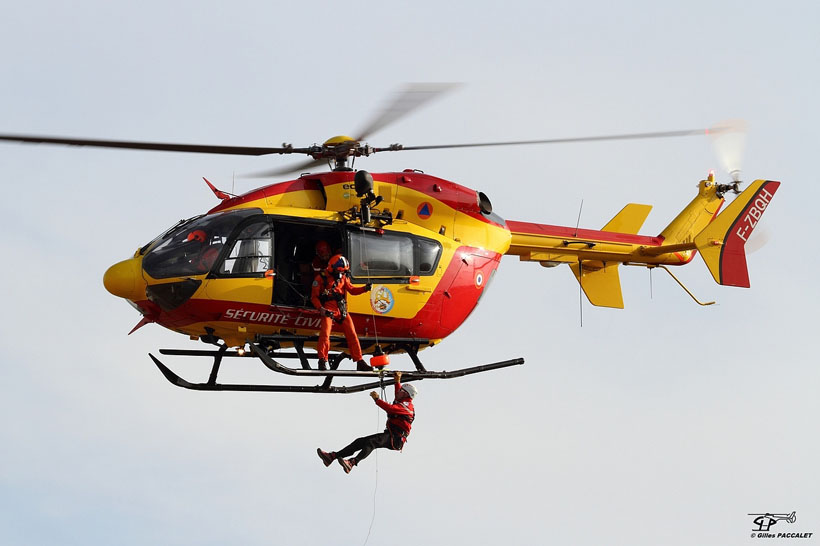 Hélicoptère EC145 de la Sécurité Civile française