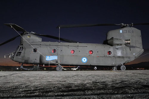 Hélicoptère CH47 Chinook de l'Armée de Terre grecque