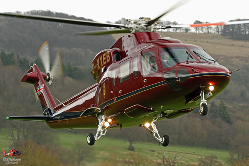 Hélicoptère SIKORSKY S76 G-XXEB de la Famille Royale anglaise