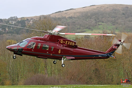 Hélicoptère SIKORSKY S76 G-XXEB de la Famille Royale anglaise