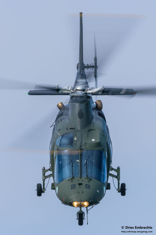 Hélicoptère A109 de l'armée belge 