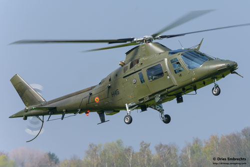 Hélicoptère A109 de l'armée belge 