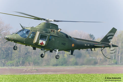 Hélicoptère A109 de l'armée belge 