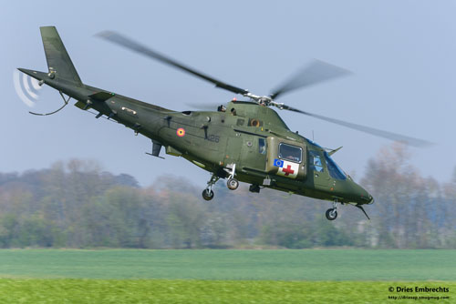 Hélicoptère A109 de l'armée belge 