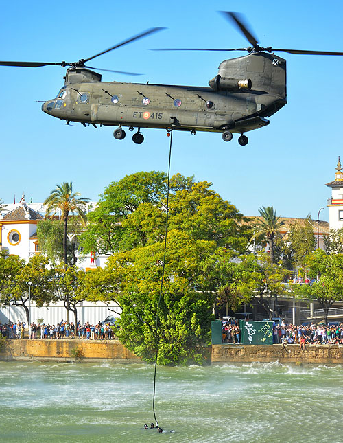 Hélicoptère CH47 Chinook de l'Armée de Terre espagnole