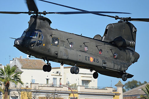 Hélicoptère CH47 Chinook de l'Armée de Terre espagnole