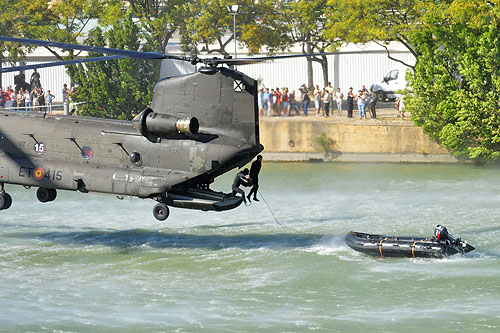 Hélicoptère CH47 Chinook de l'Armée de Terre espagnole