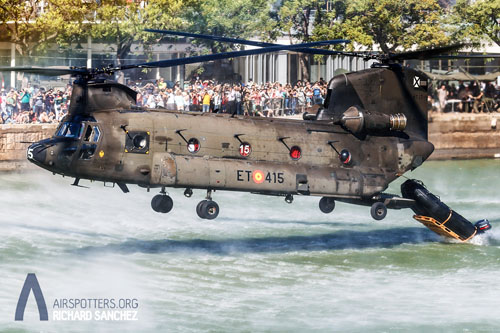 Hélicoptère CH47 Chinook de l'Armée de Terre espagnole