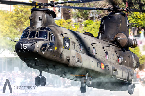 Hélicoptère CH47 Chinook de l'Armée de Terre espagnole