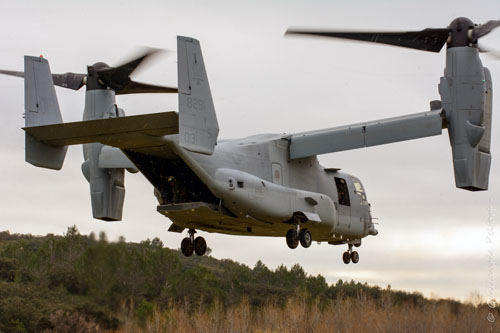 Hélicoptère à rotors basculants (convertible) V22 Osprey des Marines US