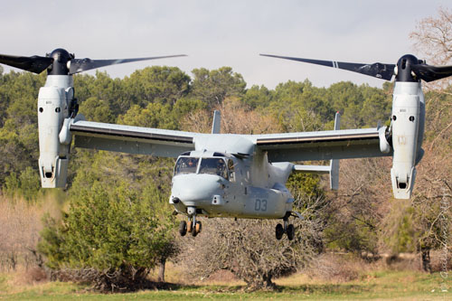 Hélicoptère à rotors basculants (convertible) V22 Osprey des Marines US