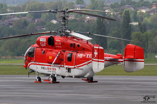 Hélicoptère KA32A12 HB-XKE d'HELISWISS