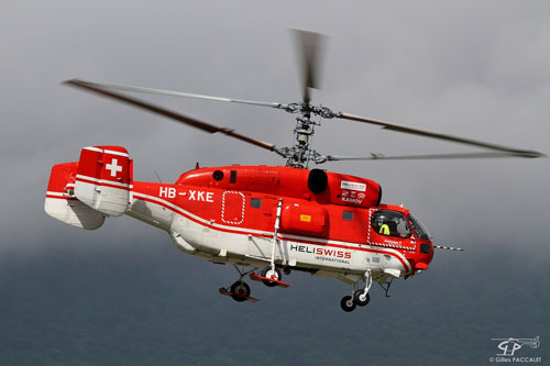 Hélicoptère KA32A12 HB-XKE d'HELISWISS