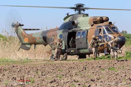 Hélicoptère AS532UL Cougar (HT27) FAMET Espagne