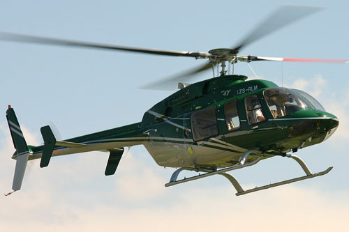 Hélicoptère Bell 407 ZS-RLM d'HELIOS EXECUTIVE HELICOPTER CHARTER